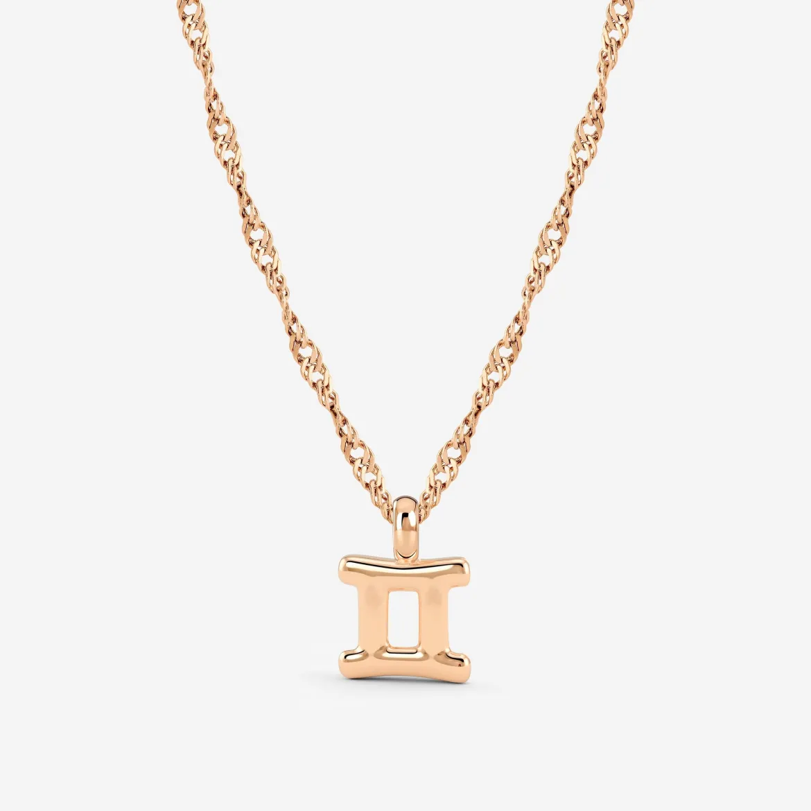 Gemini Bubble Necklace Roségold