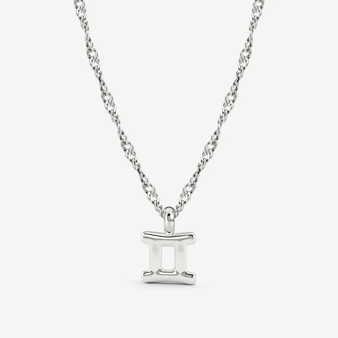Gemini Bubble Necklace Silber