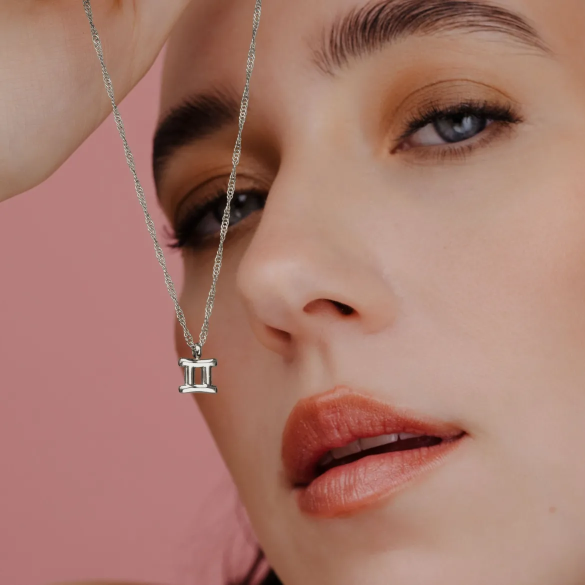 Gemini Bubble Necklace Silber