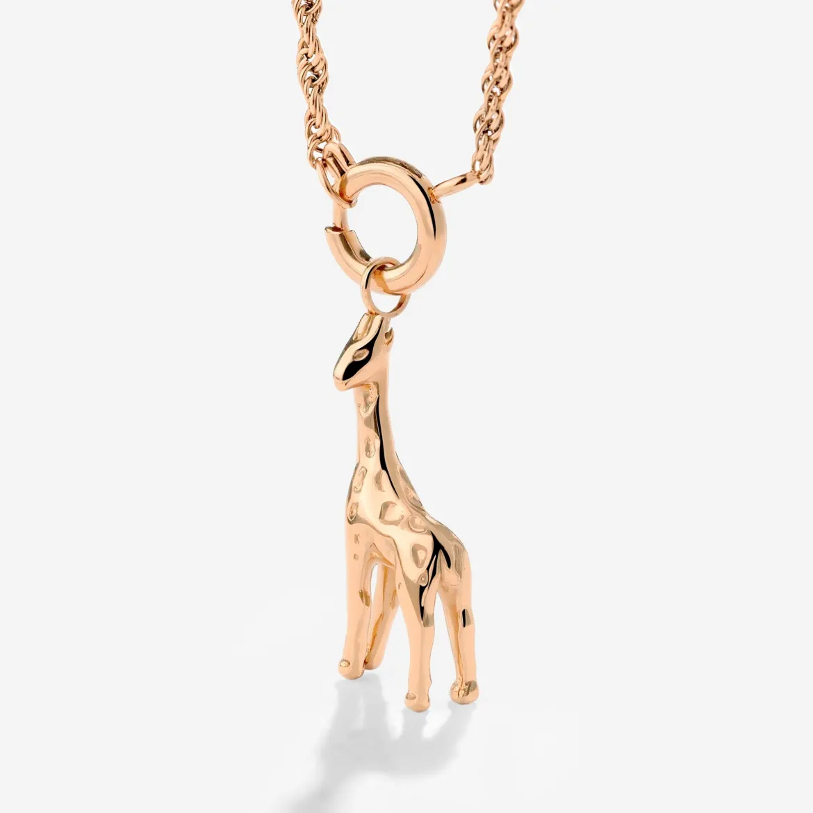 Giraffe Rope Chain Necklace Set Roségold