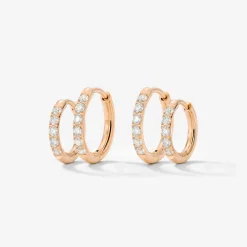 Glimmer Hoop Bundle Roségold