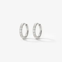 Glimmer Hoops Baby Silber