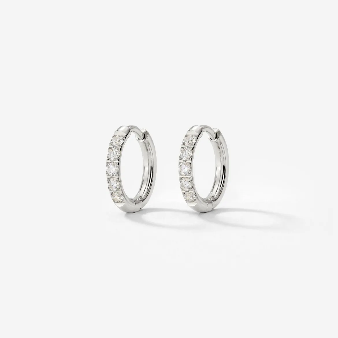 Glimmer Hoops Baby Silber
