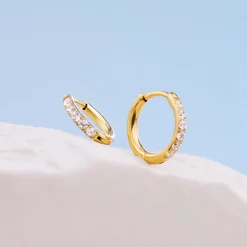 Glimmer Hoops Baby Silber