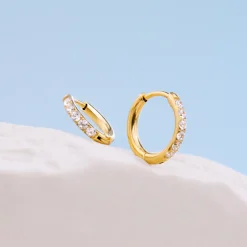 Glimmer Hoops Small Gold