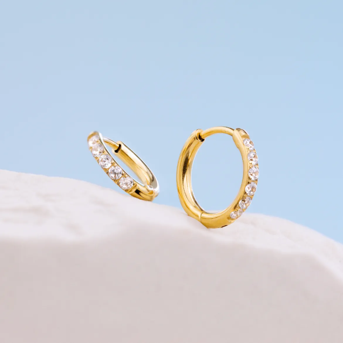 Glimmer Hoops Small Gold