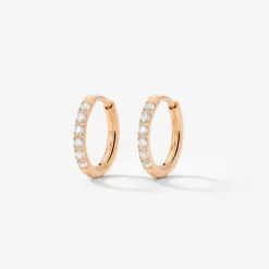 Glimmer Hoops Small Roségold