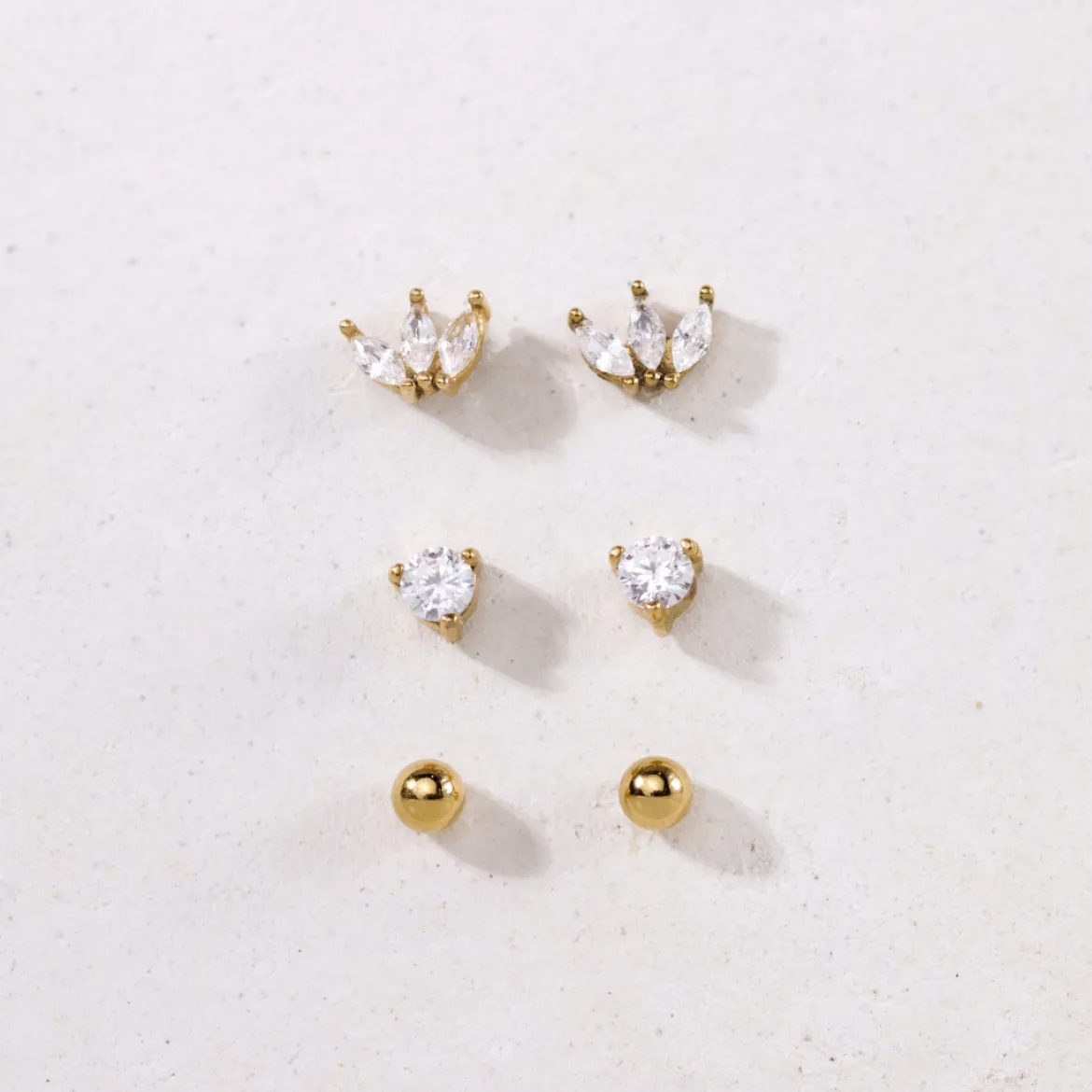 Glimmer Studs Roségold