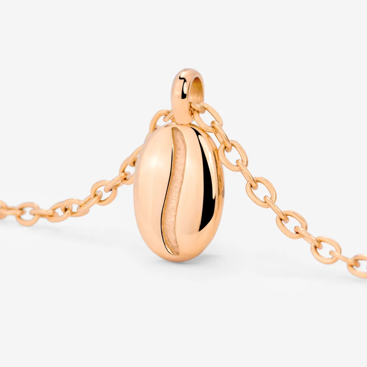 Golden Bean Necklace Roségold