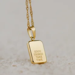 Good things take time Necklace Silber