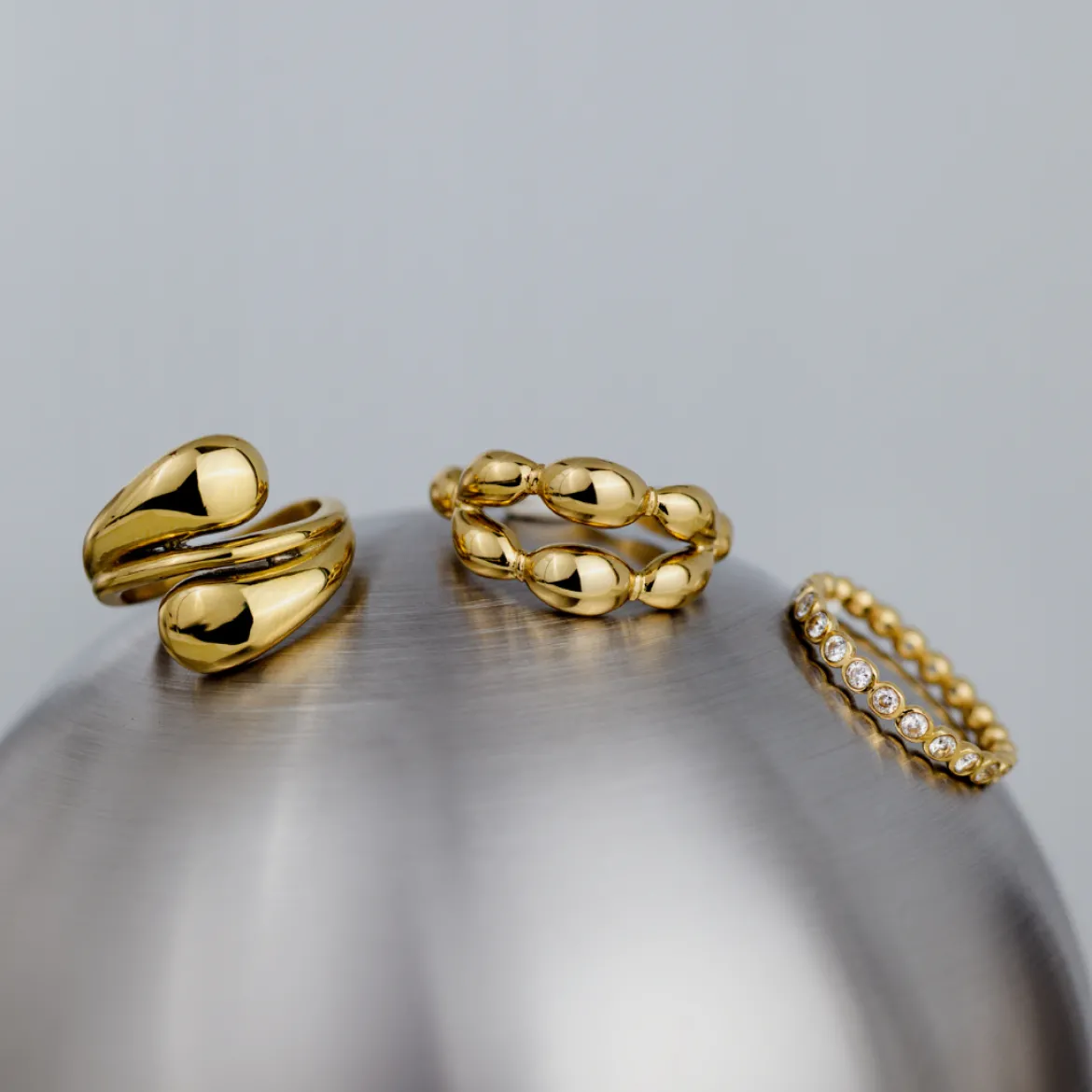 Graceful Curves Ring Roségold