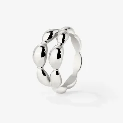 Graceful Curves Ring Silber