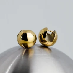 Graceful Curves Studs Gold