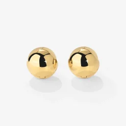 Graceful Curves Studs Gold