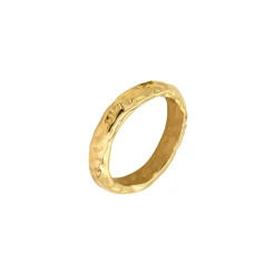 Hammered Unity Ring Gold