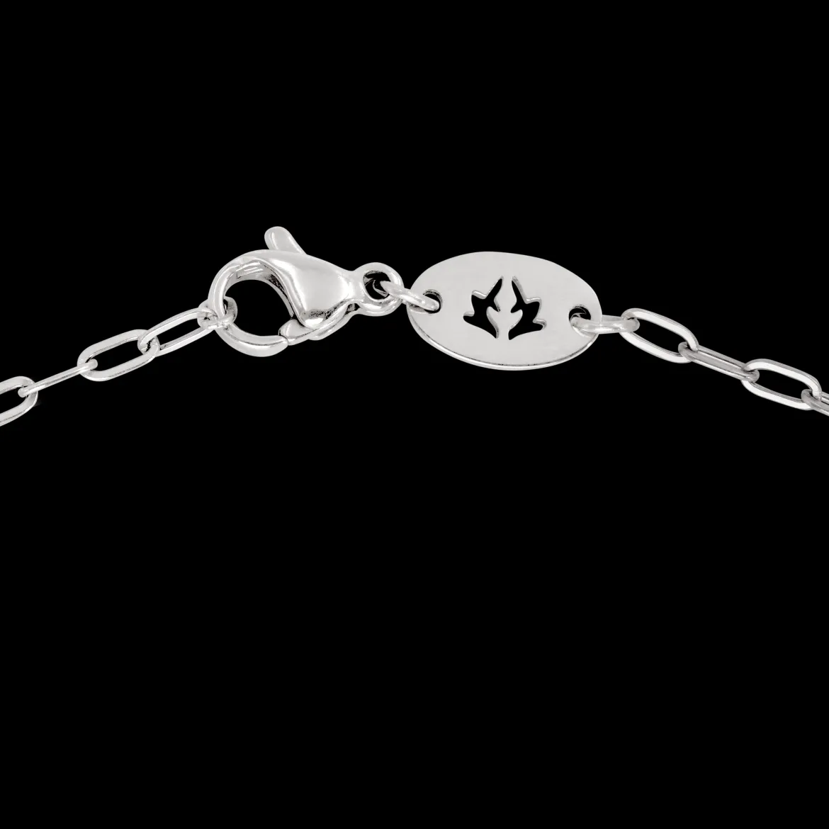 Heart Ace Necklace Silber
