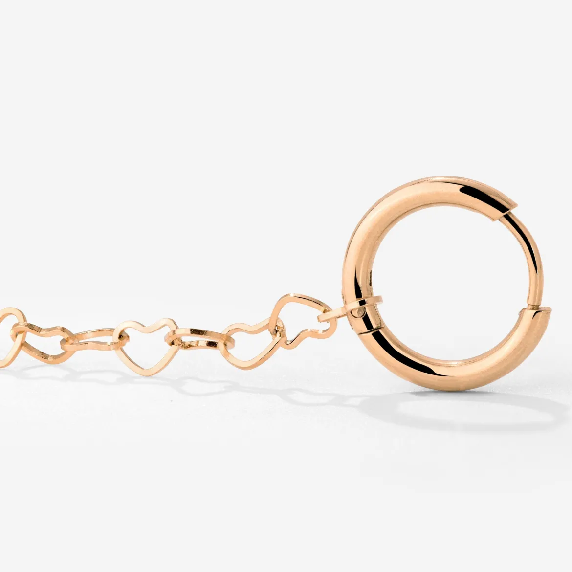 Heart after Heart Hoop Set Small Roségold