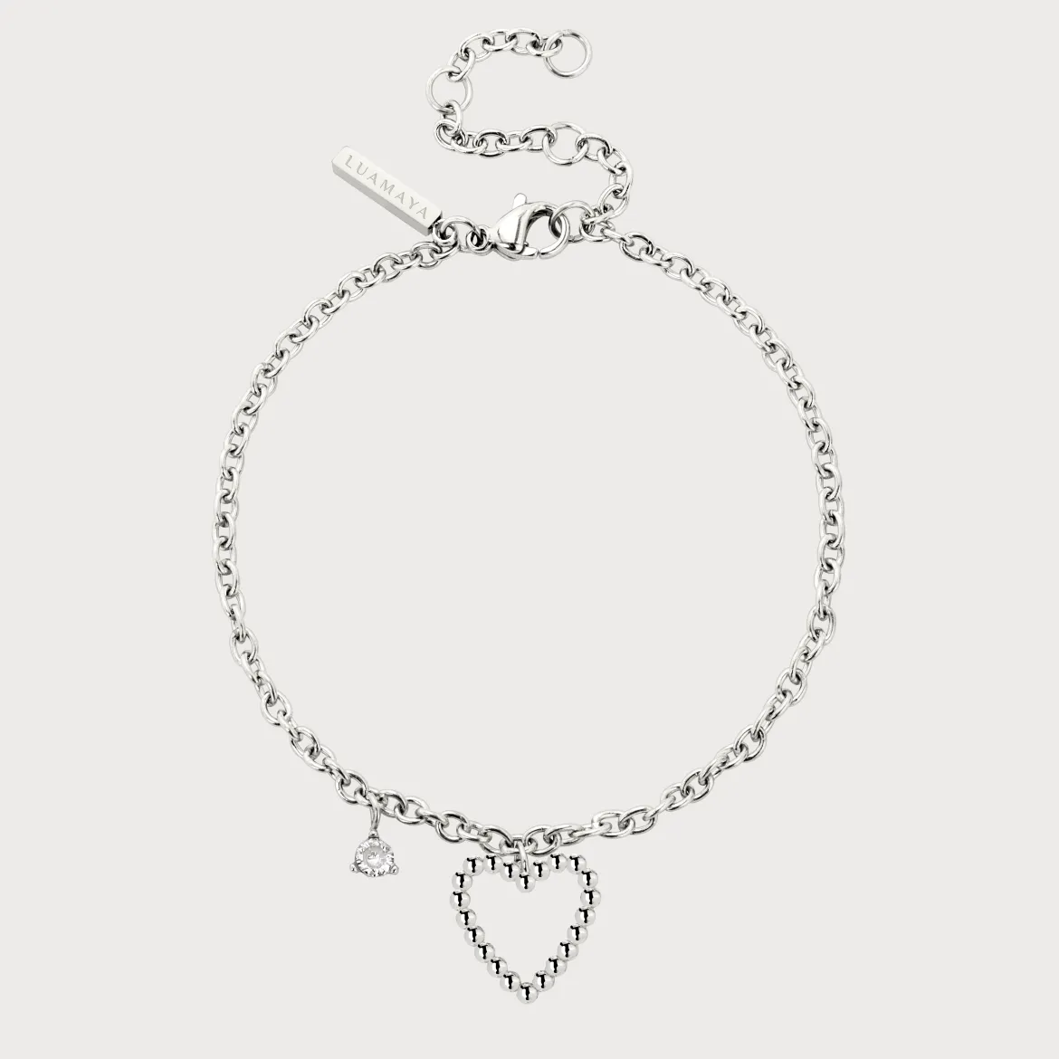 Heart of Gold Bracelet Silber