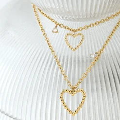 Heart of Gold Bracelet Silber