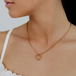 Heart of Gold Necklace Roségold