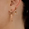 Heart of Gold Oval Hoop Set Baby Roségold