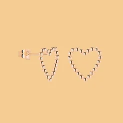 Heart of Gold Studs Roségold