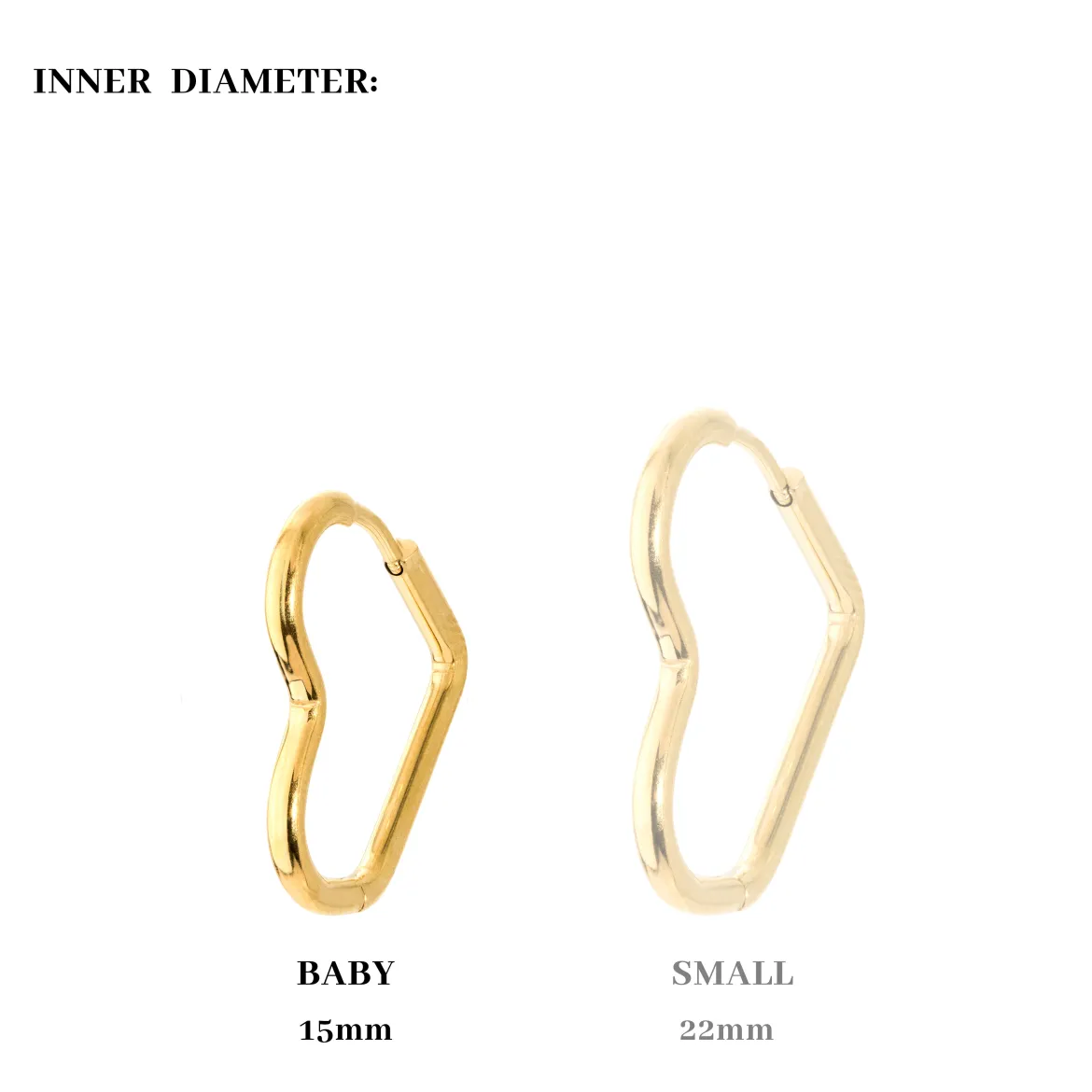 Heartily Hoops Baby Gold