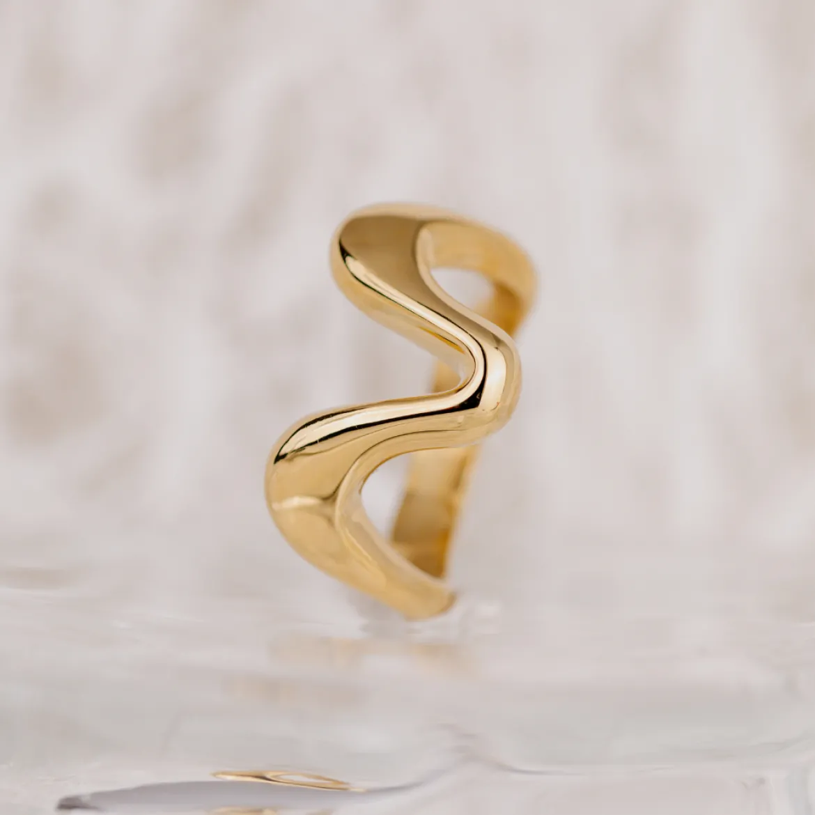 High 'n' Low Ring Gold
