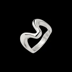 High 'n' Low Ring Silber