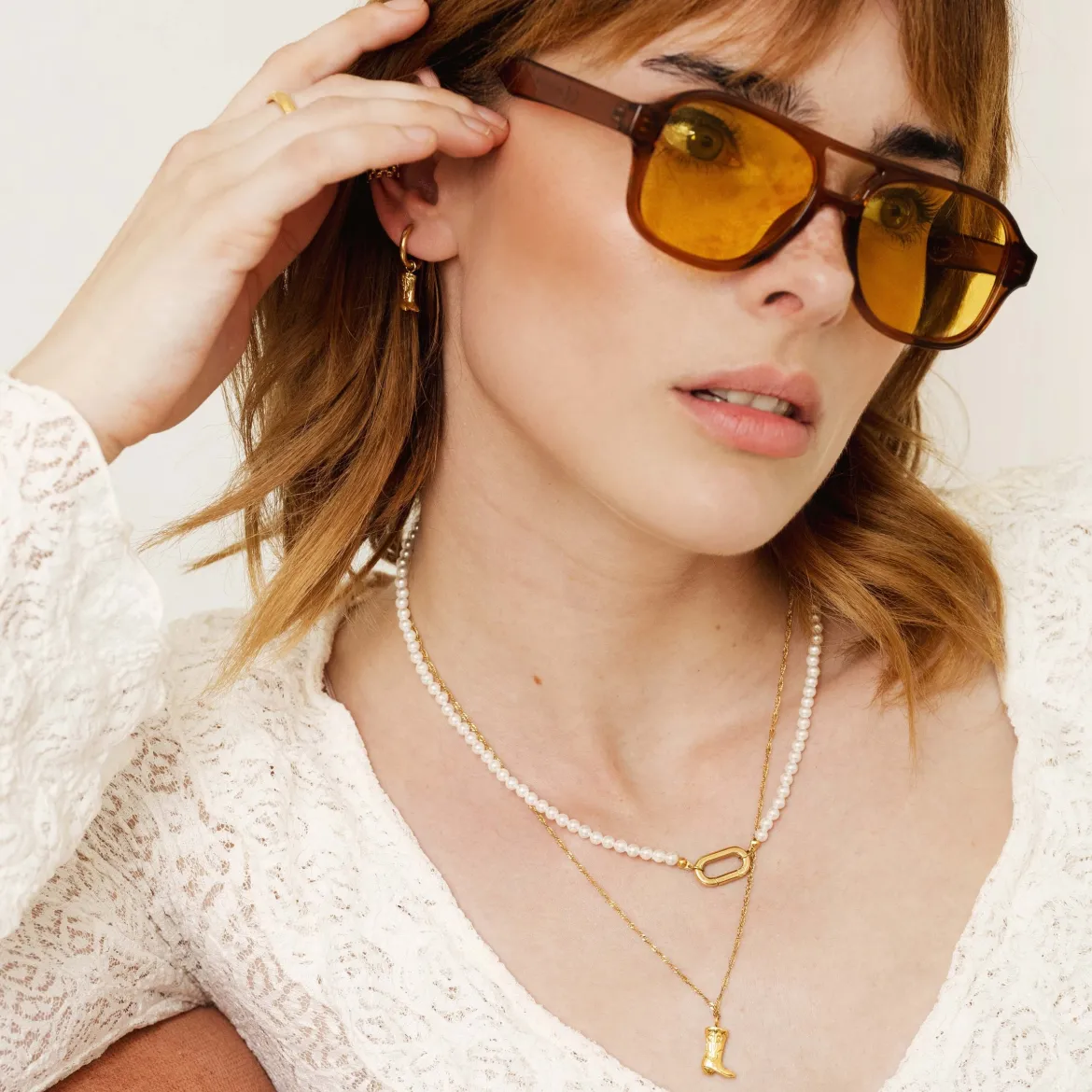 Howdy Necklace Gold