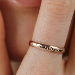 I am strong Ring Roségold