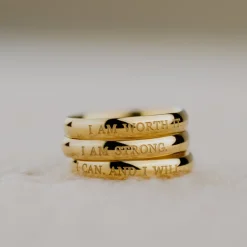 I am strong Ring Roségold