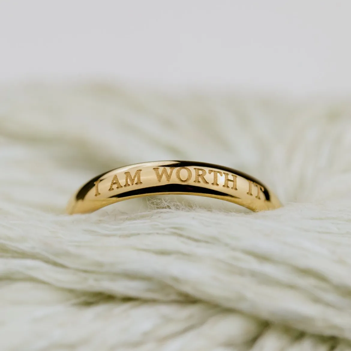 I am worth it Ring Gold