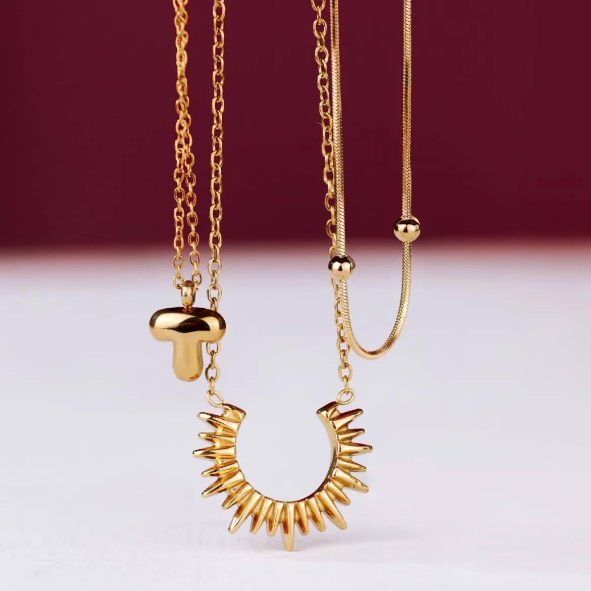 Icicle Necklace Roségold