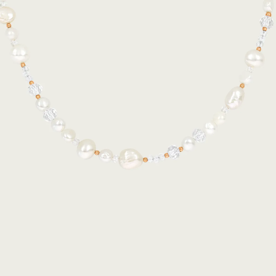 Icy Cool Pearl Necklace Roségold