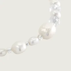 Icy Cool Pearl Necklace Silber