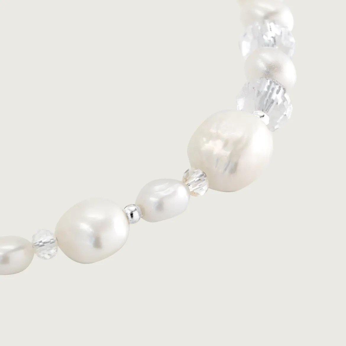 Icy Cool Pearl Necklace Silber