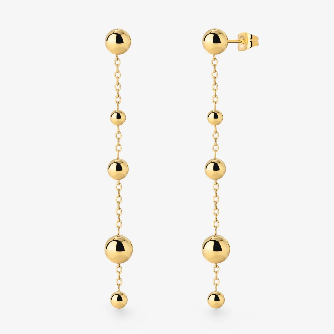 Infinite Beads Earrings Gold