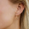 Infinite Beads Hoop Studs Roségold