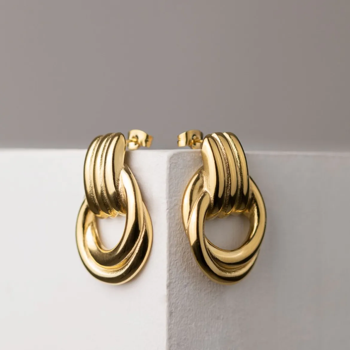 Infinity Loop Hoops Roségold