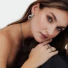 Infinity Loop Hoops Silber