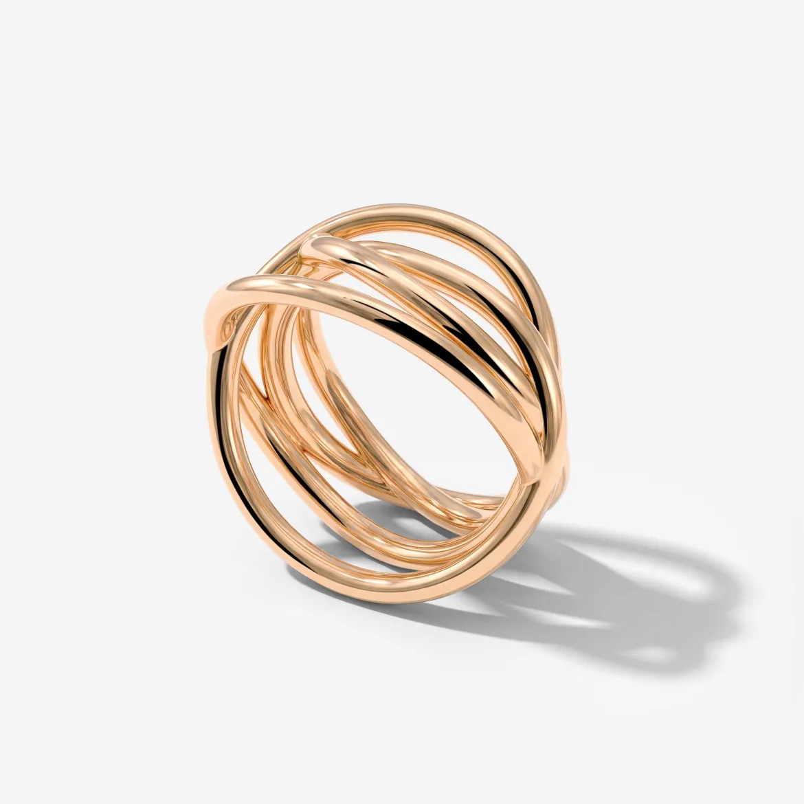 Intertwined Ring Roségold