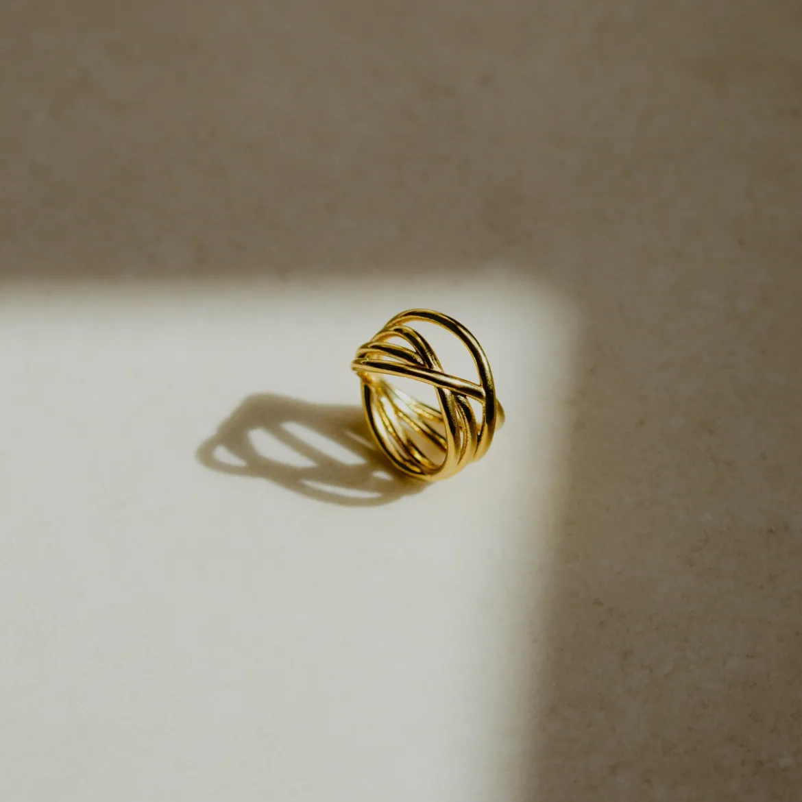 Intertwined Ring Roségold