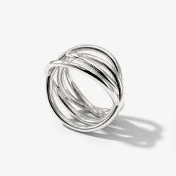 Intertwined Ring Silber