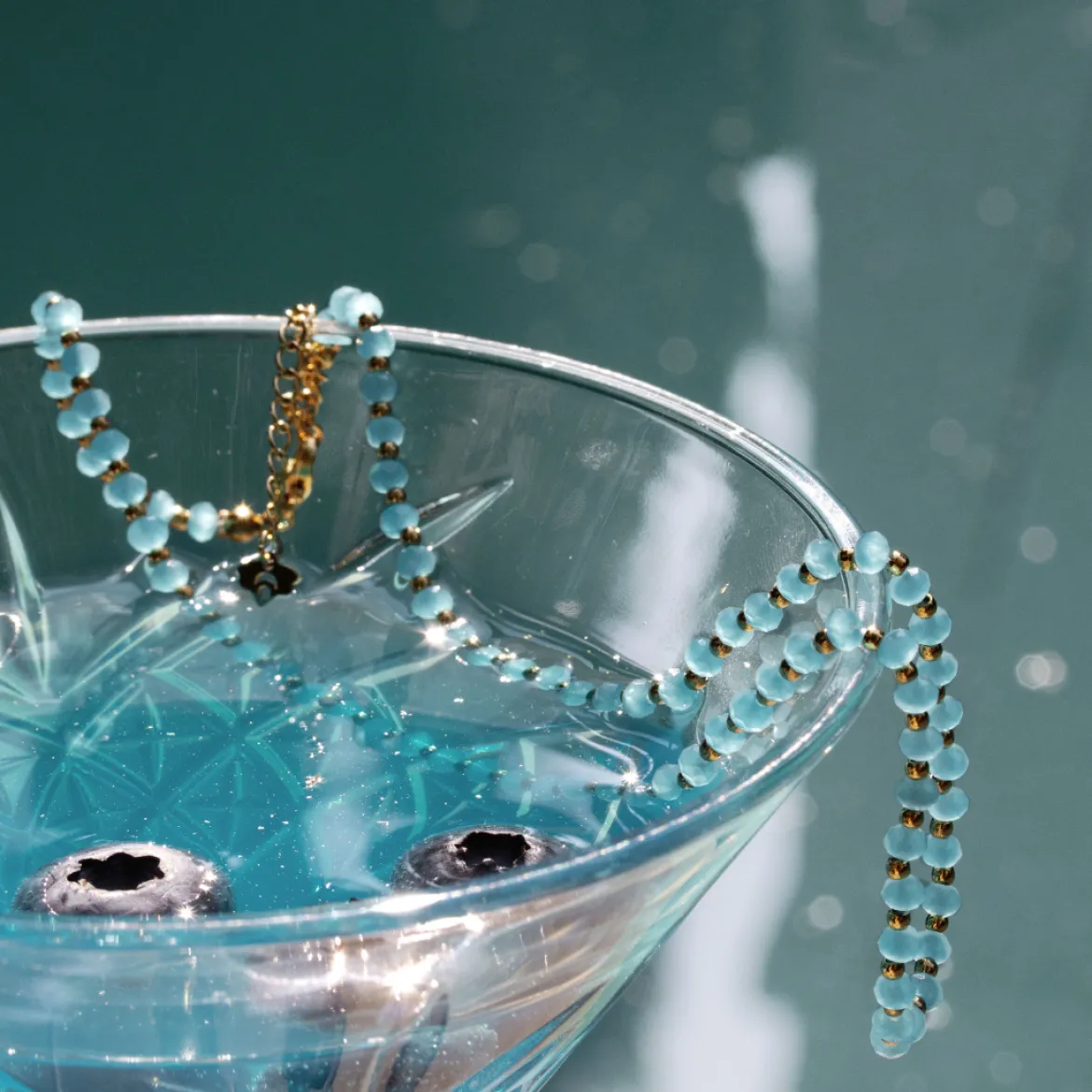 Into the Blue Anklet Gold
