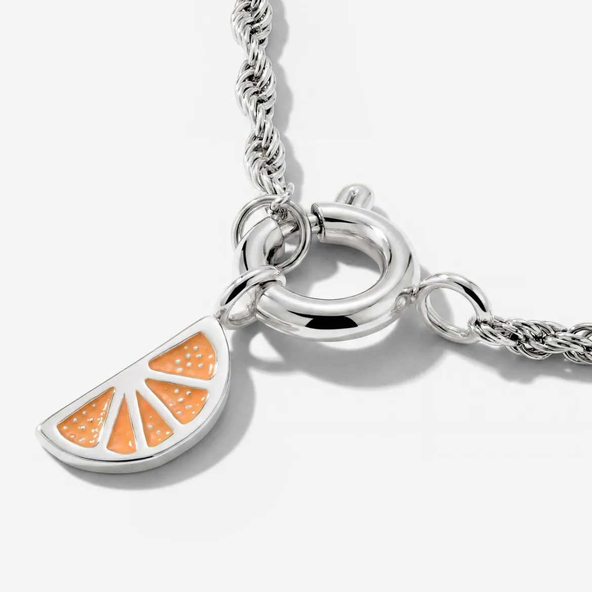 Juicy Rope Chain Necklace Set Silber