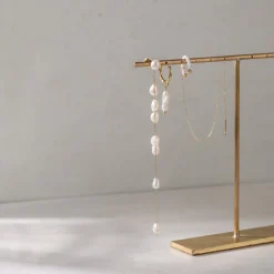 Jules Unique Pearl Fall Studs Roségold