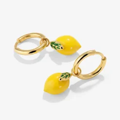 Lemony Hoop Set Small Gold