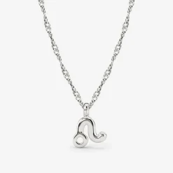 Leo Bubble Necklace Silber