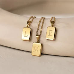 Letter Necklace Roségold - A
